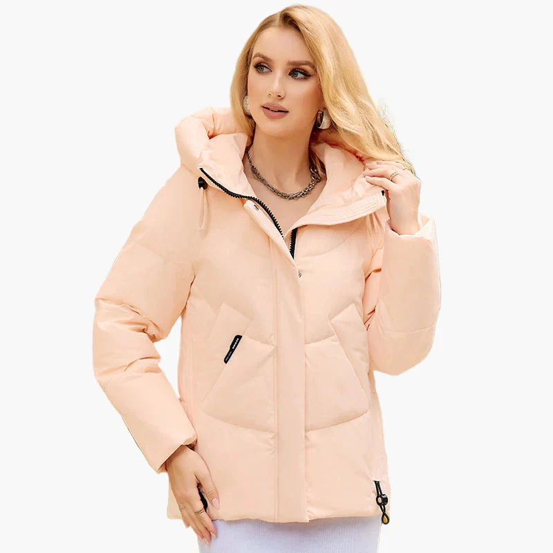 Veste d'hiver matelassée à capuche pour femme, style urbain et moderne - Image 6