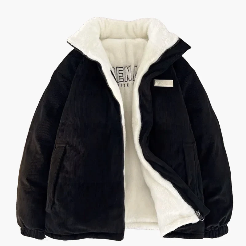 Veste d'hiver unisexe style urbain, coupe ample, usage quotidien et tendance - Image 4