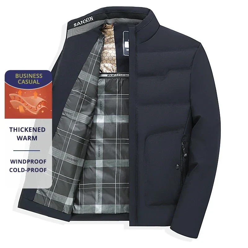 Veste Homme Business Casual Hiver Chaude et Coupe-Vent - Image 2