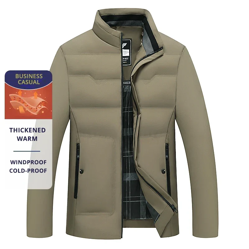 Veste Homme Business Casual Hiver Chaude et Coupe-Vent - Image 5