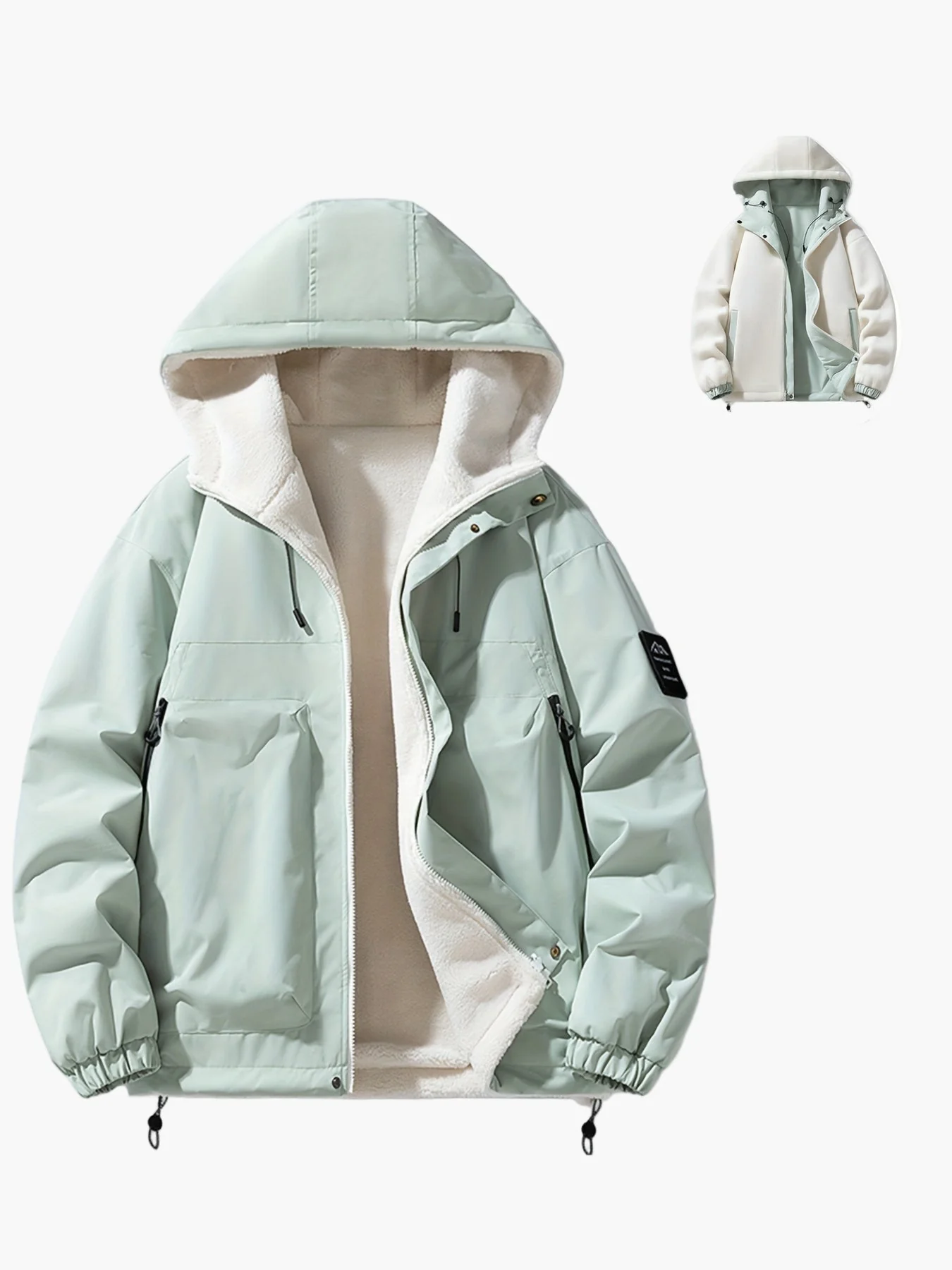 Veste Homme à Capuche Style Urbain Décontracté pour l’Hiver - Image 2