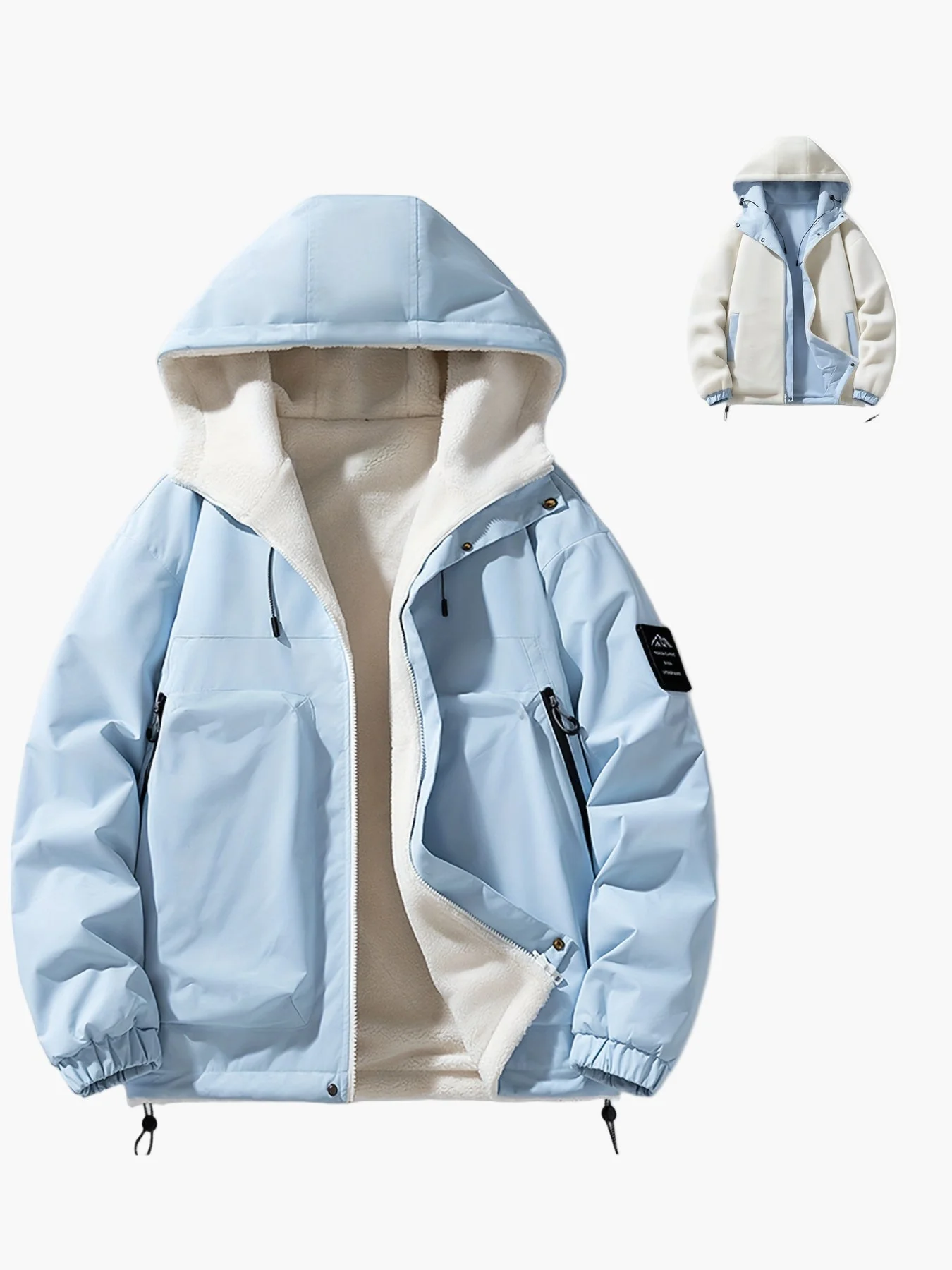 Veste Homme à Capuche Style Urbain Décontracté pour l’Hiver - Image 4