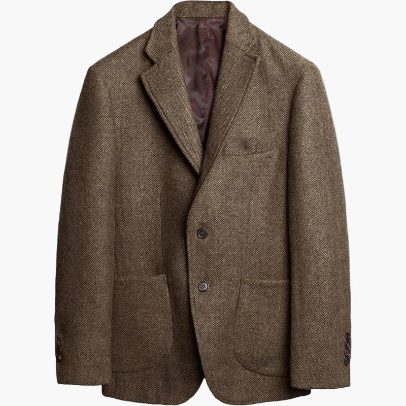 Veste homme élégante à motif chevrons pour occasions formelles et tenues professionnelles - Image 2