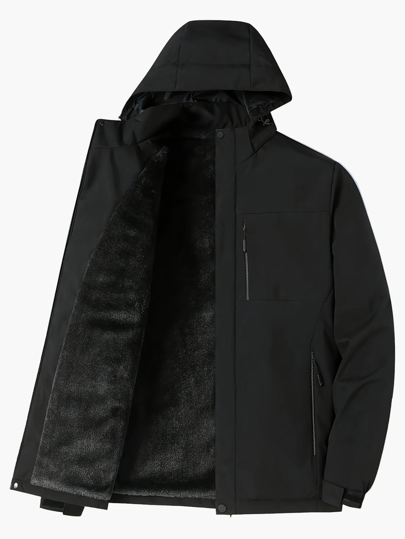 Veste de randonnée imperméable à capuche pour homme – Style sportif et urbain, idéale pour l’extérieur - Image 3