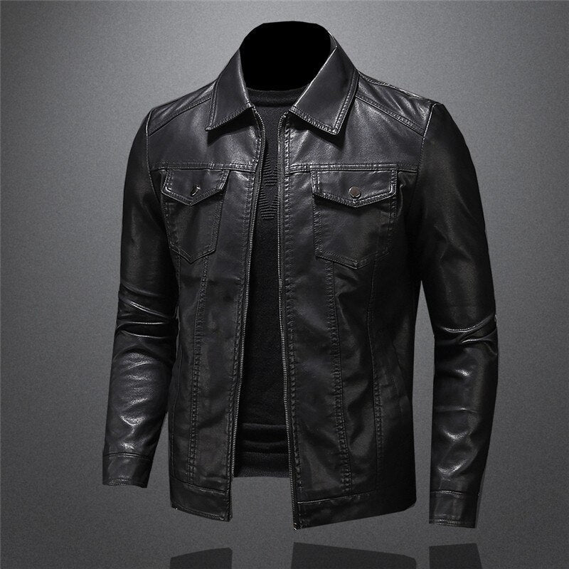 Veste Homme Style Motard Élégant pour Toutes Occasions - Image 4