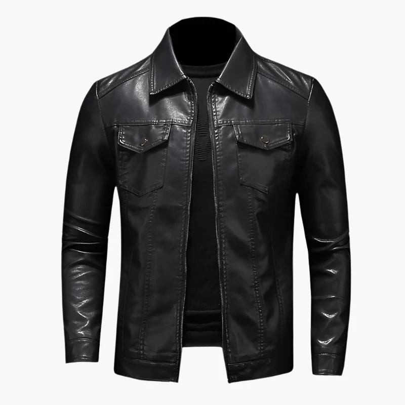 Veste Homme Style Motard Élégant pour Toutes Occasions - Image 5