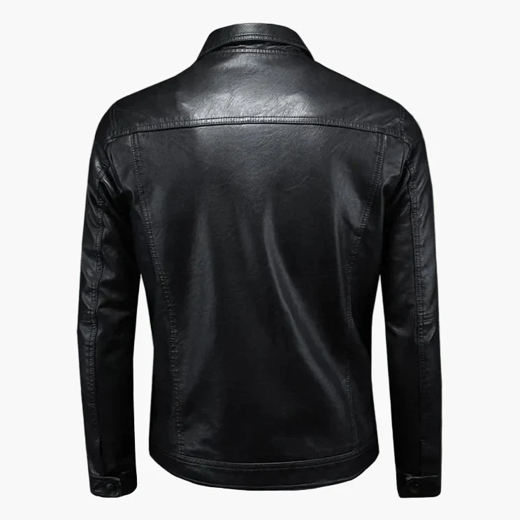 Veste homme style moto coupe moderne pour look urbain et élégant - Image 2