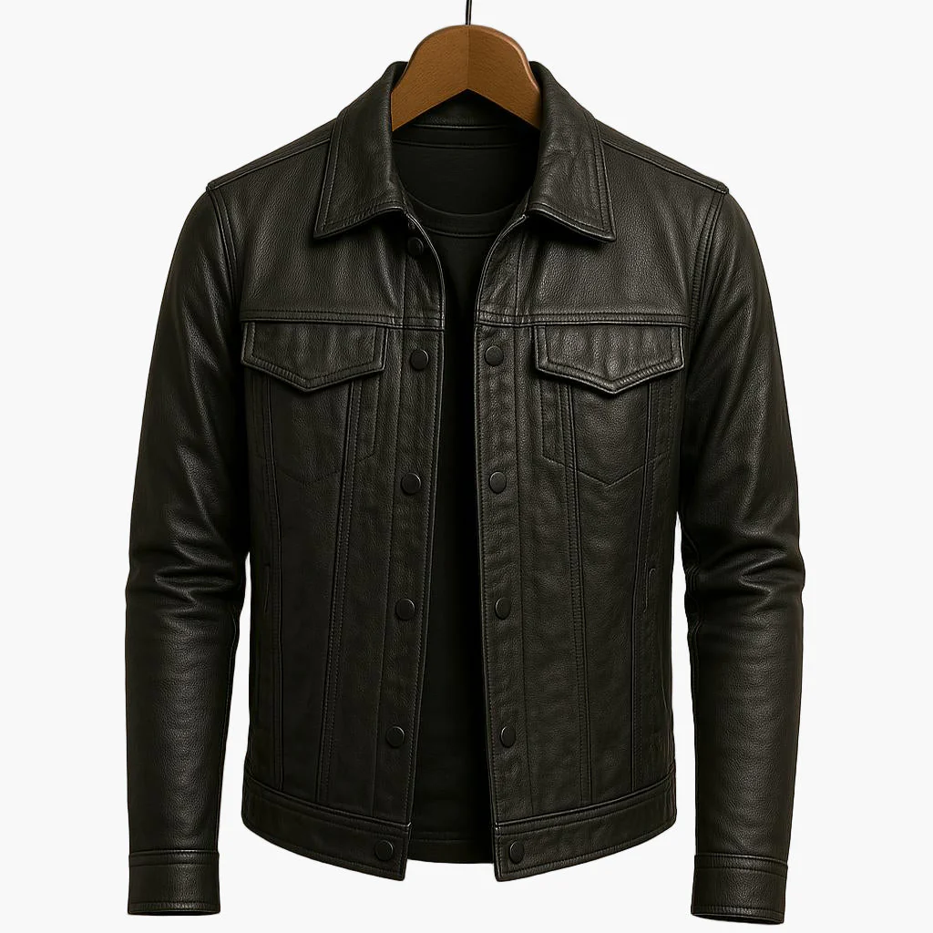 Veste homme style moto coupe moderne pour look urbain et élégant - Image 5