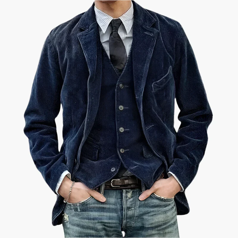 Veste Homme Style Vintage Décontracté Idéale pour Automne et Hiver - Image 2