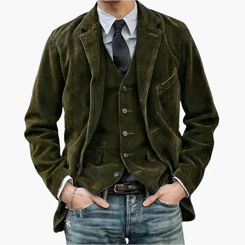 Veste Homme Style Vintage Décontracté Idéale pour Automne et Hiver - Image 4