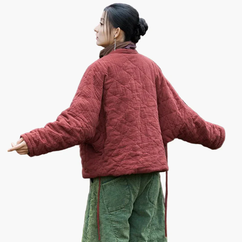 Veste matelassée ample style vintage pour femme – Look décontracté et confortable - Image 2