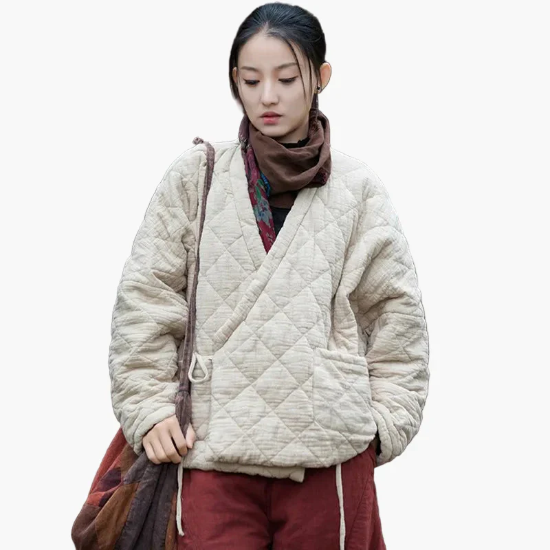 Veste matelassée ample style vintage pour femme – Look décontracté et confortable - Image 3