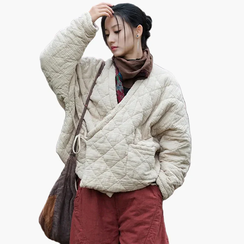 Veste matelassée ample style vintage pour femme – Look décontracté et confortable - Image 4