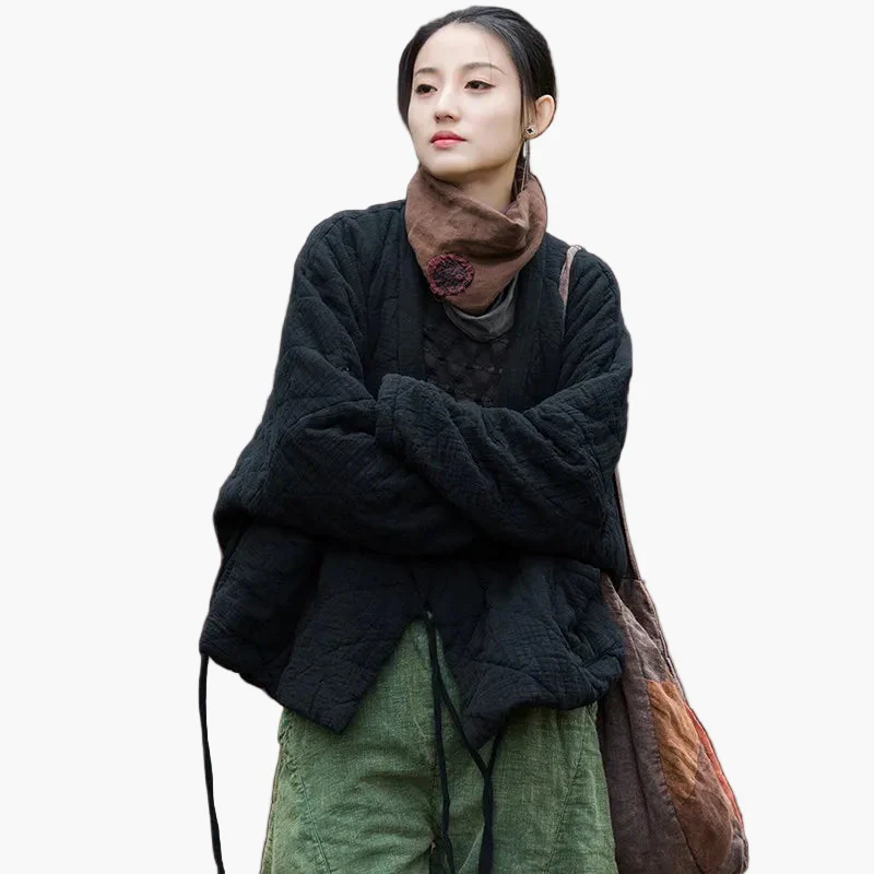 Veste matelassée ample style vintage pour femme – Look décontracté et confortable - Image 5