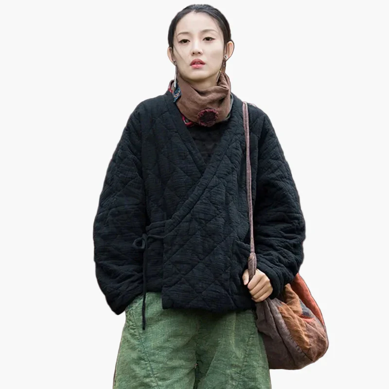 Veste matelassée ample style vintage pour femme – Look décontracté et confortable - Image 6
