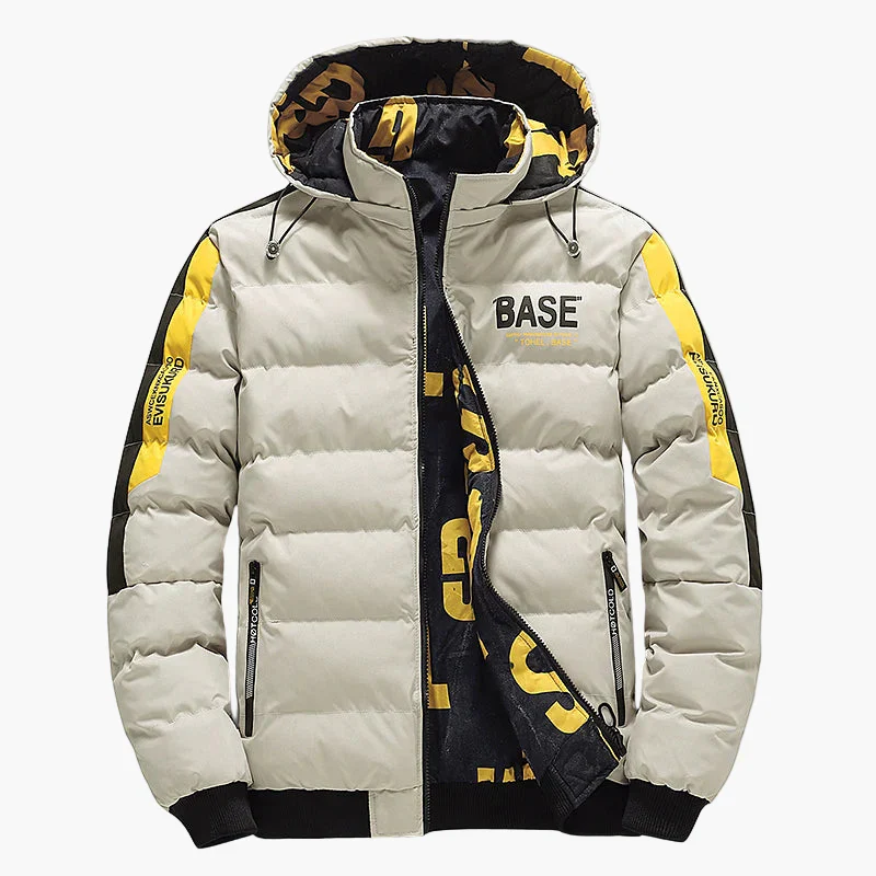 Veste matelassée à capuche style urbain pour homme – Idéale pour l’hiver et les loisirs - Image 2