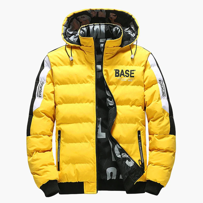 Veste matelassée à capuche style urbain pour homme – Idéale pour l’hiver et les loisirs - Image 4
