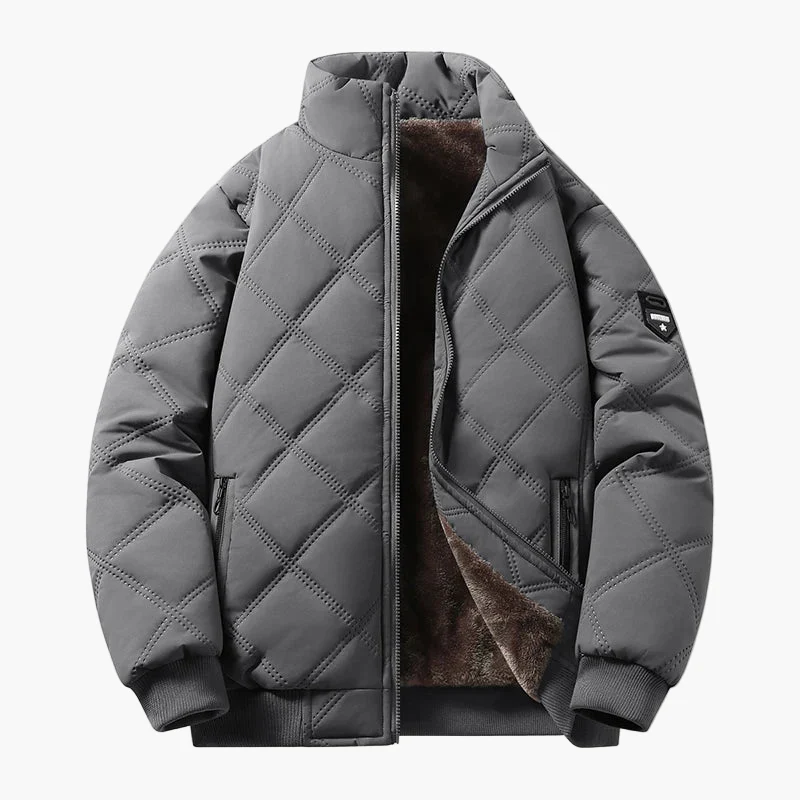 Veste matelassée chaude pour homme style urbain décontracté – idéale pour l’hiver et l’automne - Image 2
