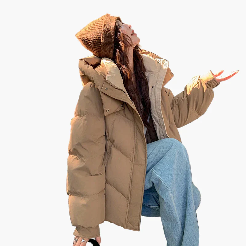 Veste matelassée décontractée femme style cocooning hiver - Image 3