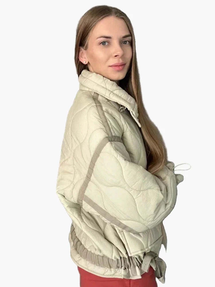 Veste matelassée décontractée pour femme, style urbain tendance, idéale pour l'automne et l'hiver - Image 3