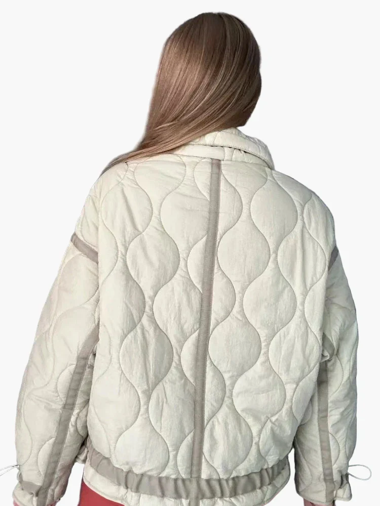 Veste matelassée décontractée pour femme, style urbain tendance, idéale pour l'automne et l'hiver - Image 4