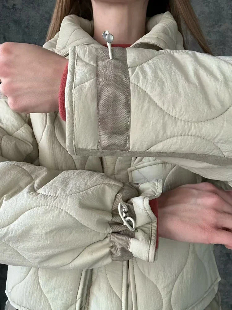 Veste matelassée décontractée pour femme, style urbain tendance, idéale pour l'automne et l'hiver - Image 5