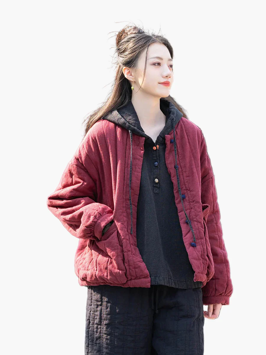 Veste matelassée décontractée pour femme style vintage automne hiver - Image 8