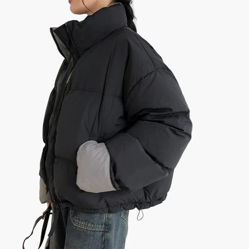 Veste matelassée décontractée pour femme style urbain hiver - Image 2
