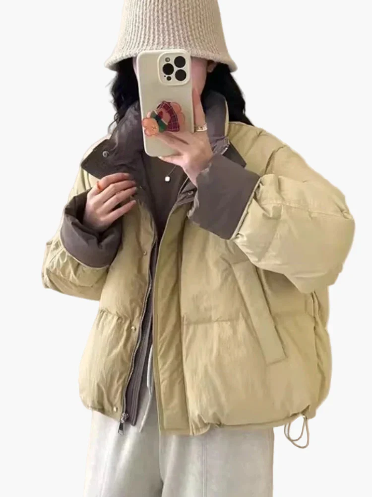 Veste matelassée décontractée pour femme style urbain hiver - Image 4
