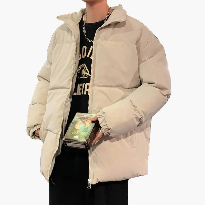 Veste matelassée décontractée style coréen pour homme – Idéale pour étudiants et usage quotidien - Image 3
