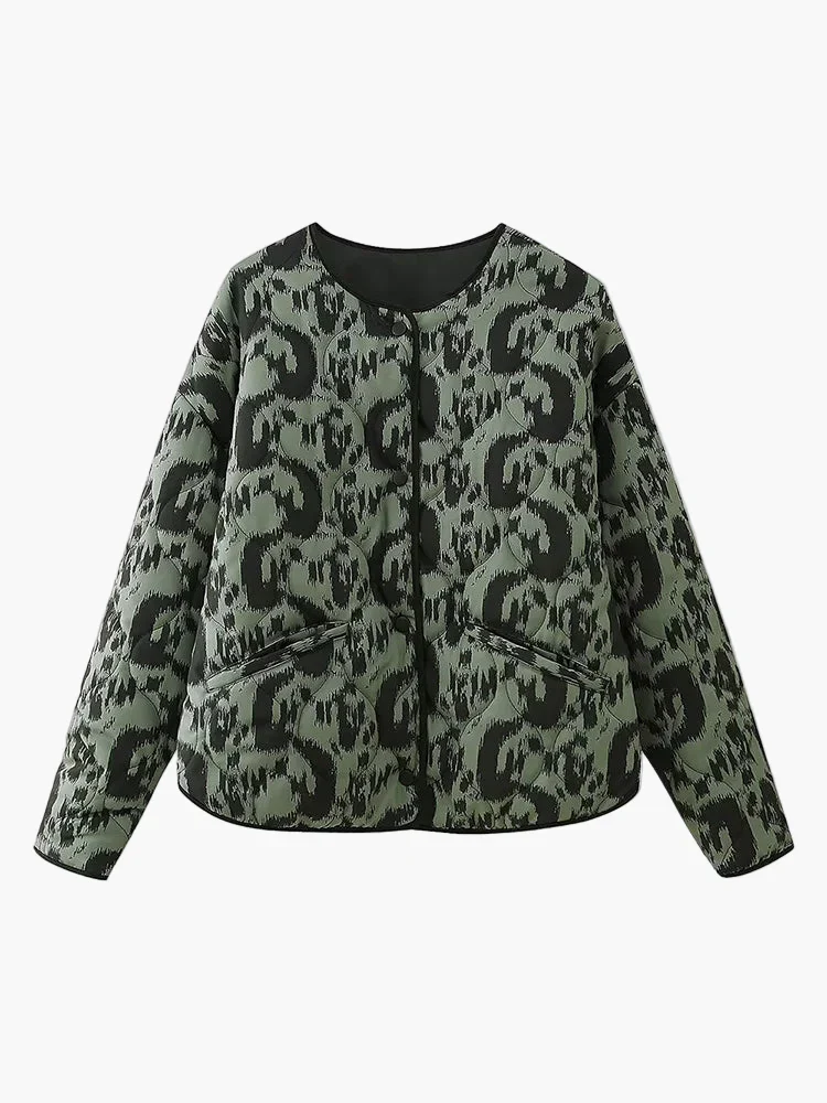 Veste matelassée femme style bohème chic décontracté - Image 6