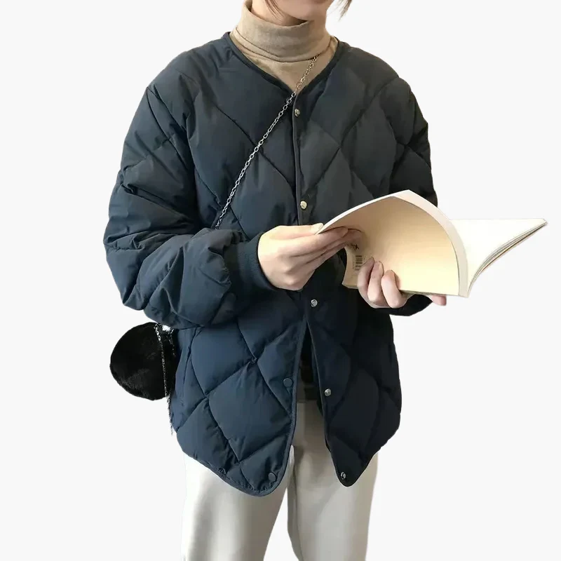 Veste matelassée femme style décontracté idéale pour l'automne et l'hiver - Image 2