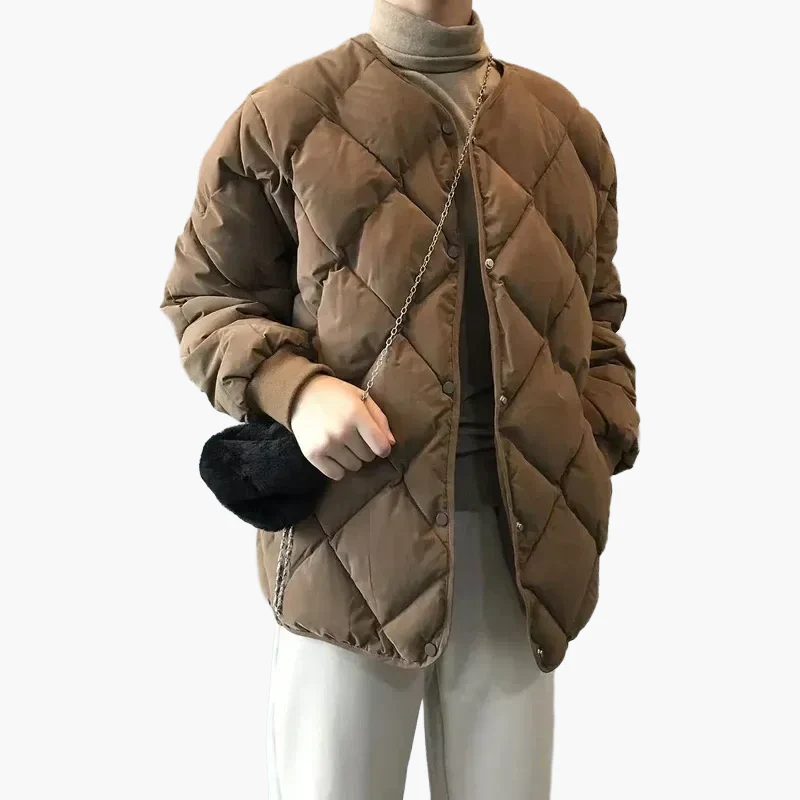 Veste matelassée femme style décontracté idéale pour l'automne et l'hiver - Image 3