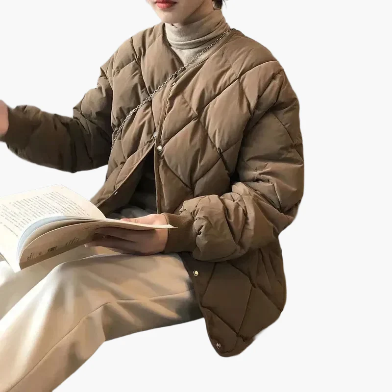 Veste matelassée femme style décontracté idéale pour l'automne et l'hiver - Image 4