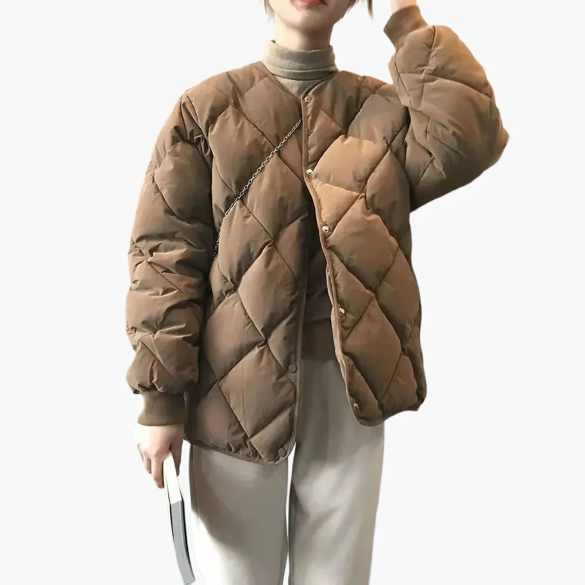 Veste matelassée femme style décontracté idéale pour l'automne et l'hiver - Image 5