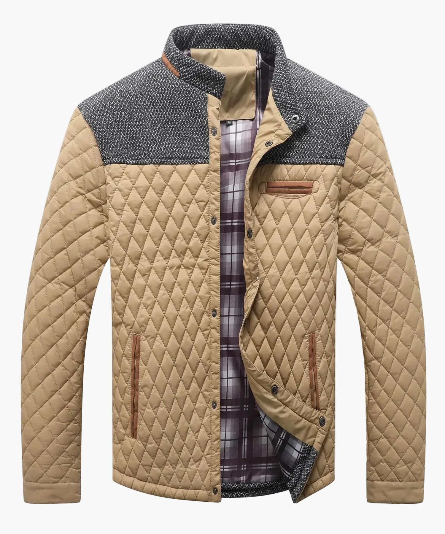 Veste matelassée homme style bomber casual pour l’automne et l’hiver - Image 3