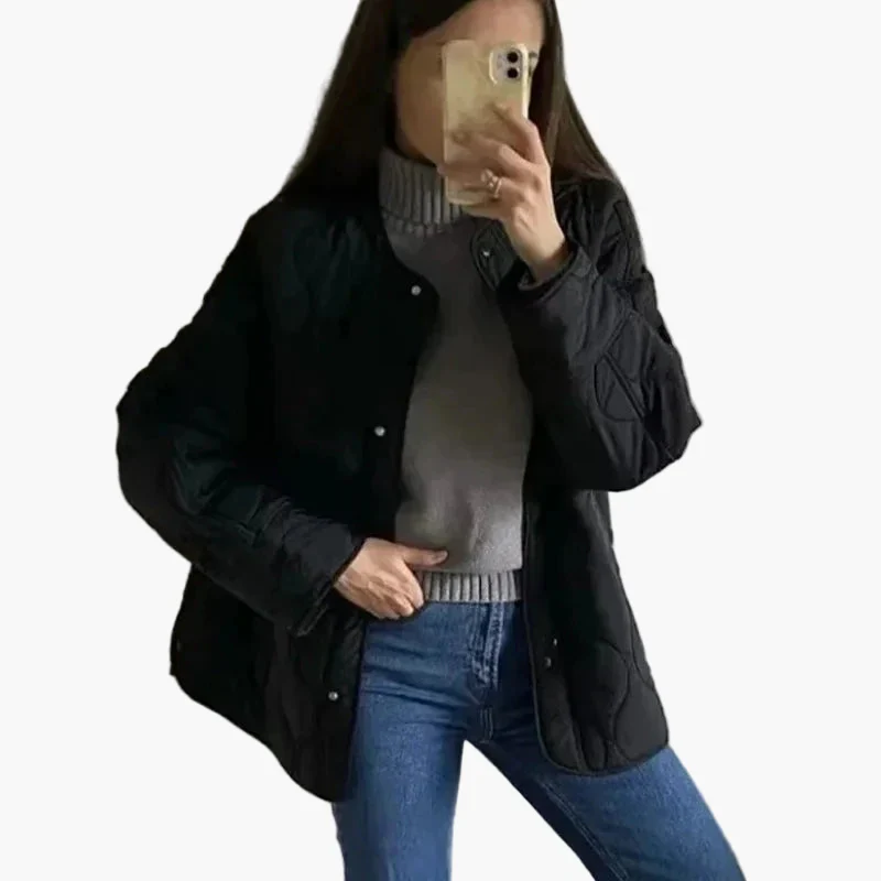 Veste matelassée légère style décontracté pour femme, idéale pour l'automne et le printemps - Image 3