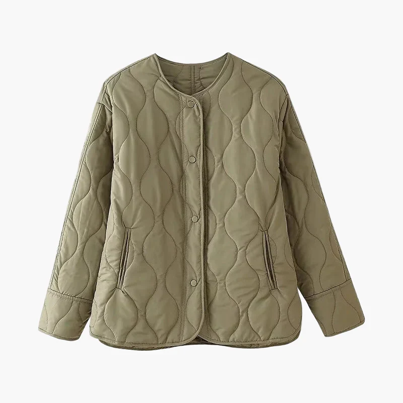Veste matelassée légère style décontracté pour femme, idéale pour l'automne et le printemps - Image 4