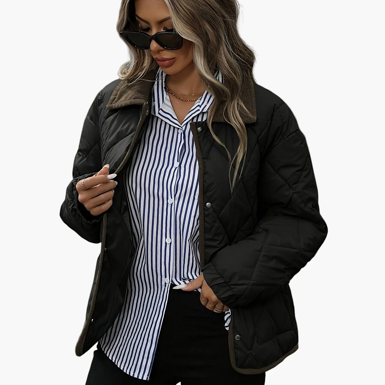 Veste matelassée style vintage pour femme, idéale pour l'automne et l'hiver - Image 10