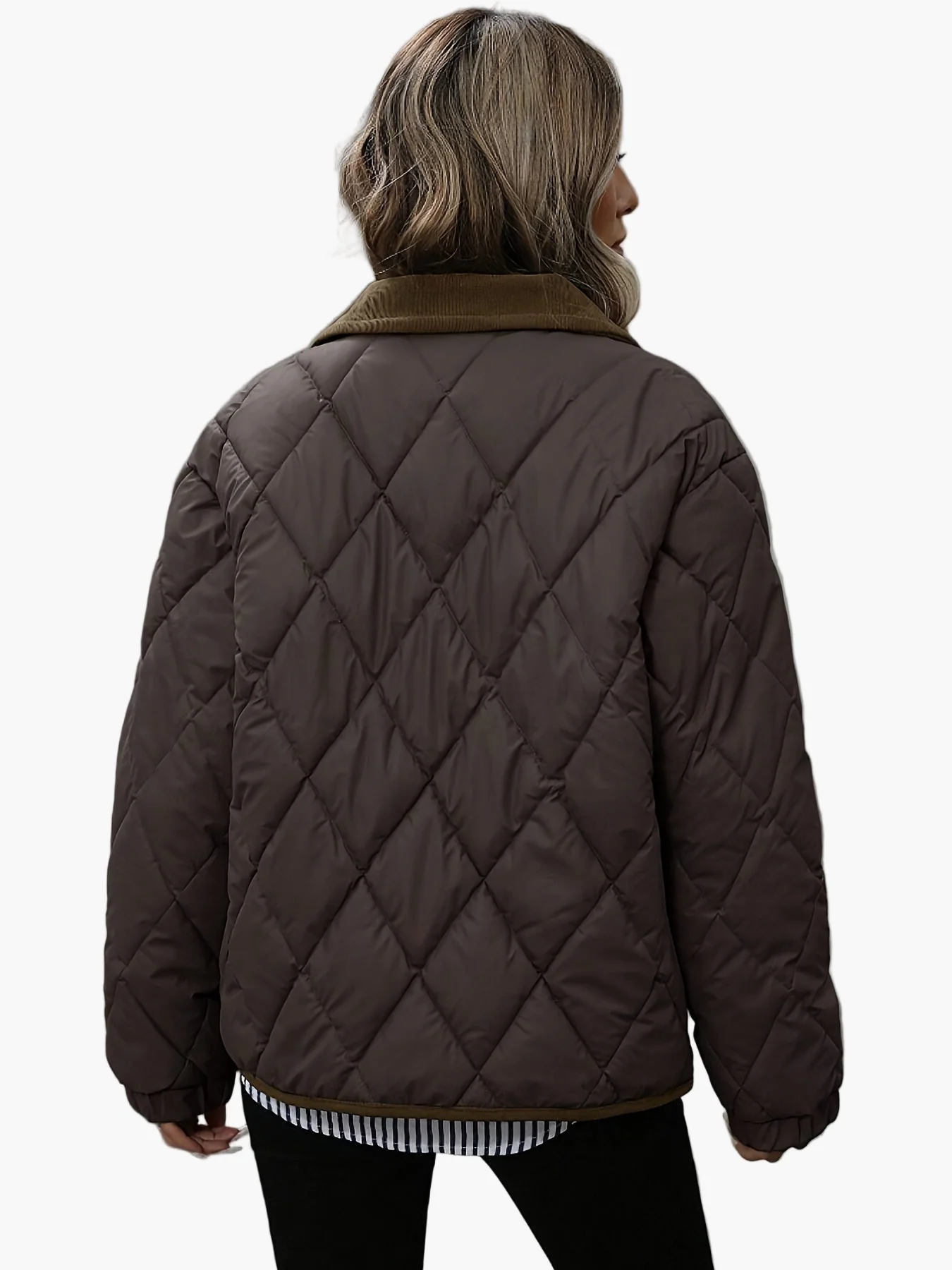 Veste matelassée style vintage pour femme, idéale pour l'automne et l'hiver - Image 6