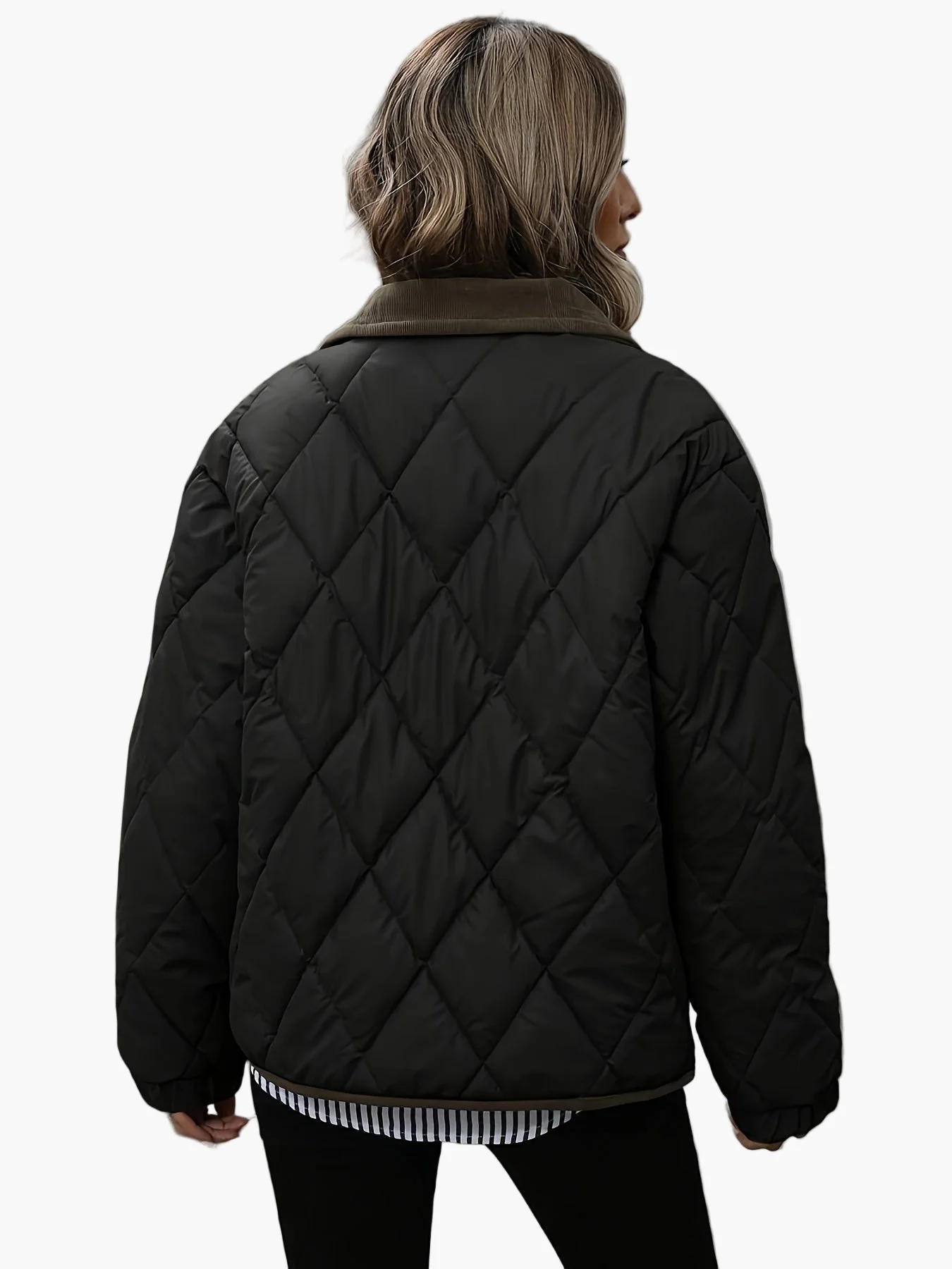 Veste matelassée style vintage pour femme, idéale pour l'automne et l'hiver - Image 7