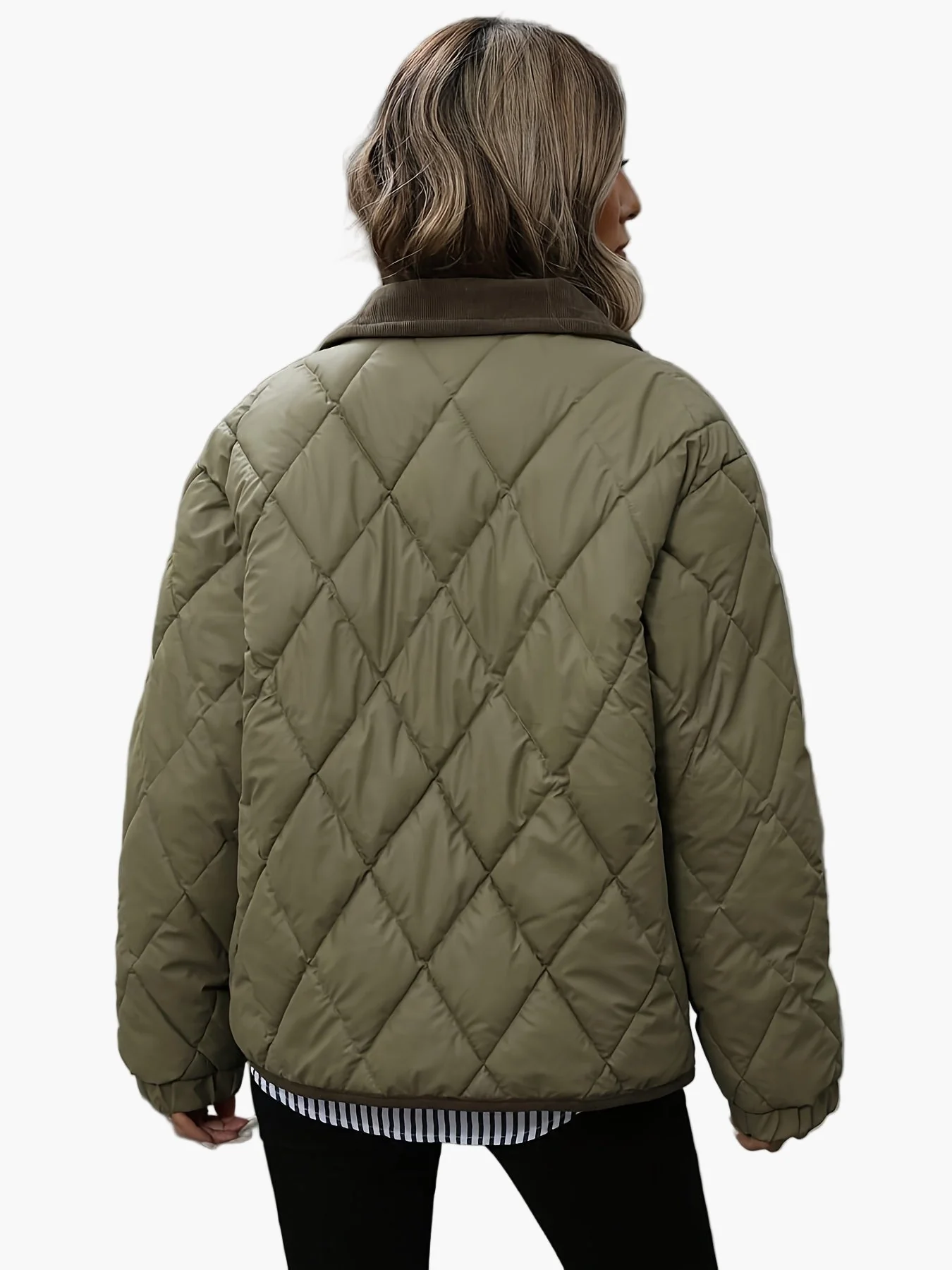 Veste matelassée style vintage pour femme, idéale pour l'automne et l'hiver - Image 8