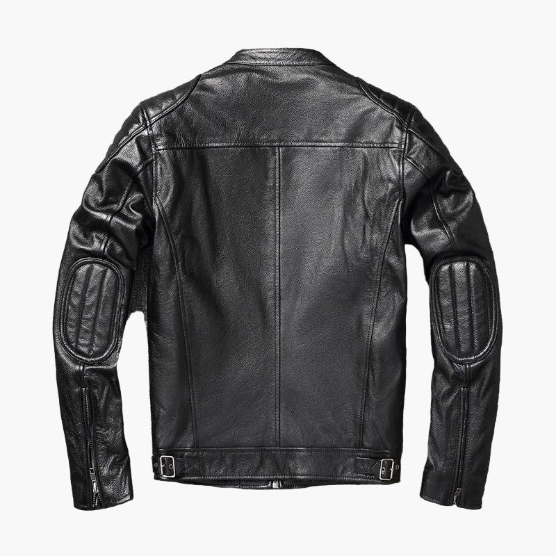 Veste motard ajustée pour homme style urbain tendance - Image 2
