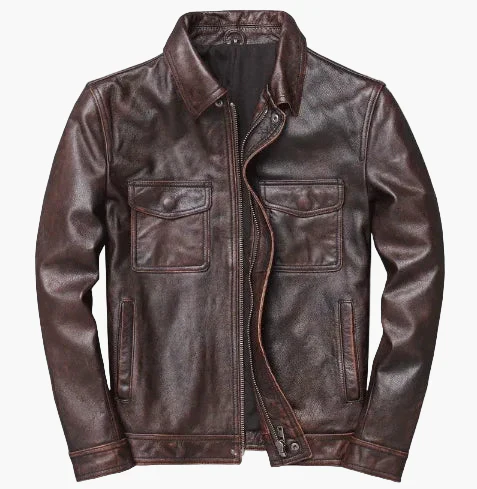 Veste motard ajustée pour homme style urbain tendance - Image 5