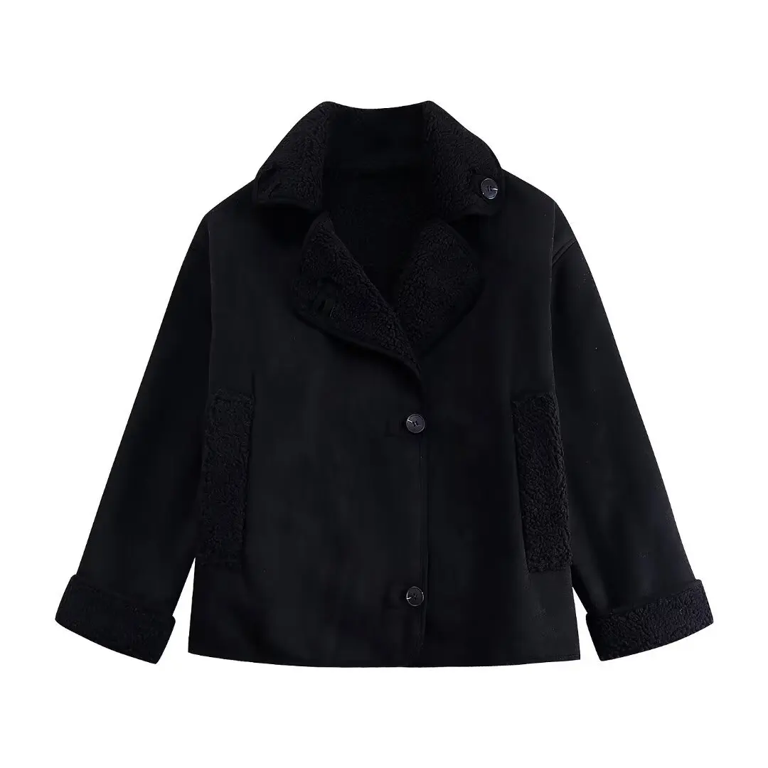 Veste Oversize Femme Style Urbain Élégant pour Automne et Hiver - Image 5