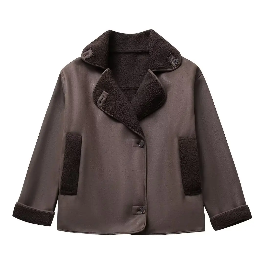 Veste Oversize Femme Style Urbain Élégant pour Automne et Hiver - Image 6
