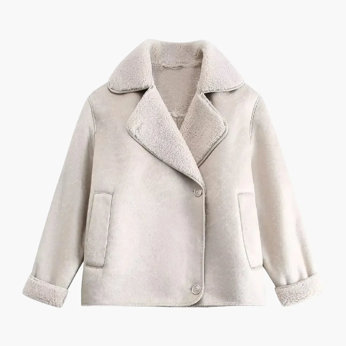 Veste Oversize Femme Style Urbain Élégant pour Automne et Hiver - Image 7