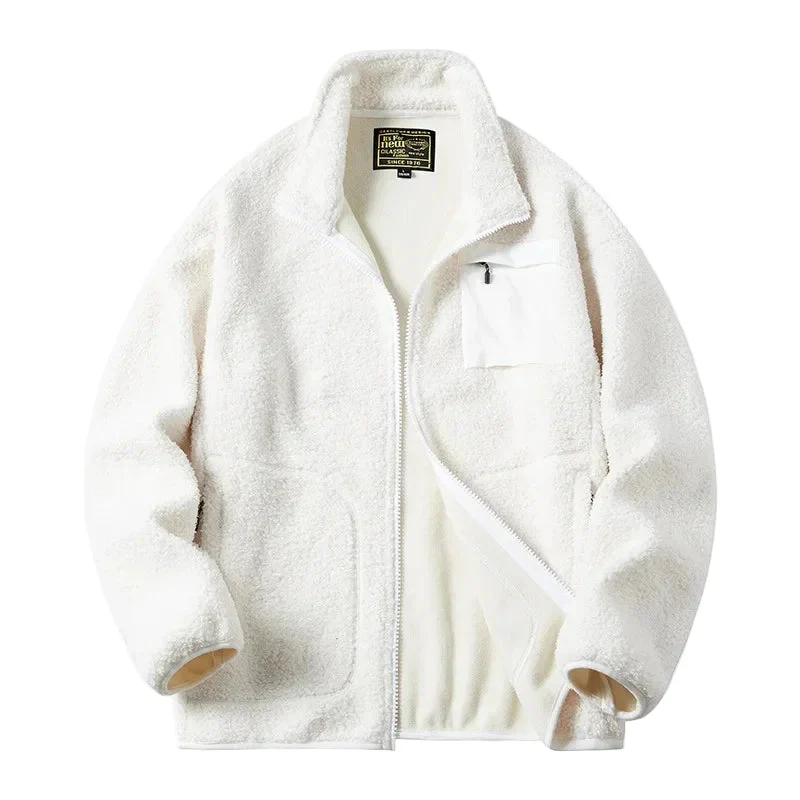 Veste Polaire Décontractée Unisexe Style Urbain pour Hommes et Femmes - Image 3