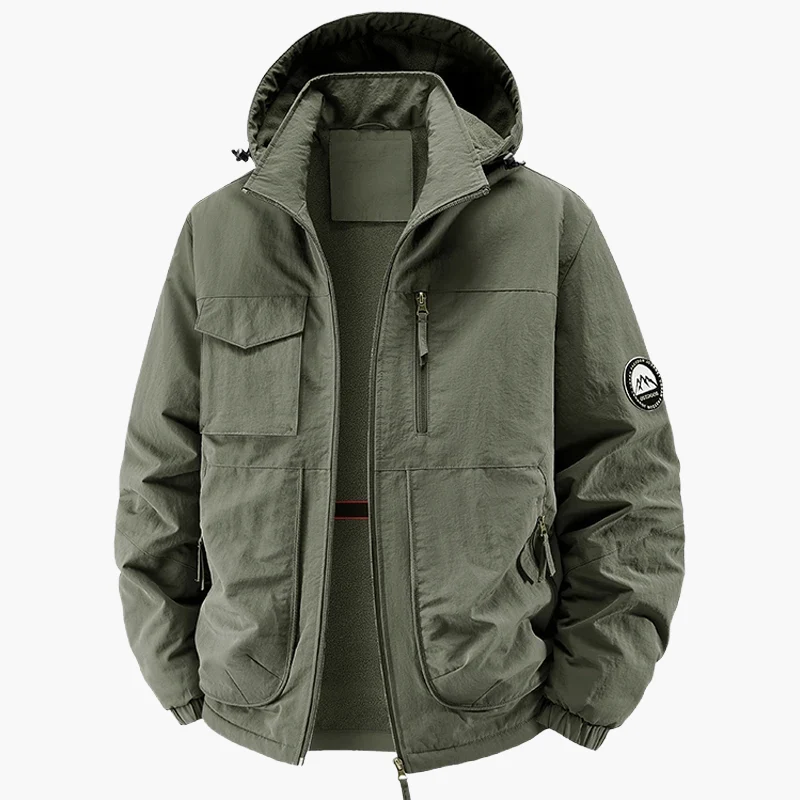 Veste de Randonnée Homme Style Urbain avec Capuche – Idéale pour l’Extérieur et les Activités Quotidiennes - Image 6