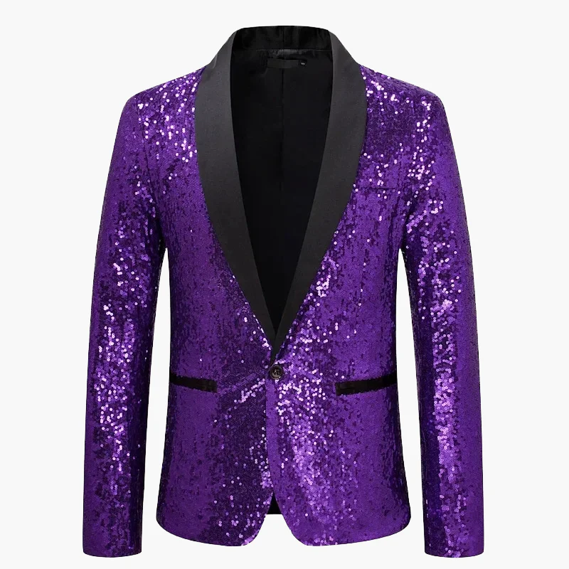 Veste de soirée homme élégante à sequins pour événements et fêtes - Image 11